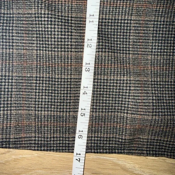 Old Navy Plaid Mini Skirt in Brown Check Fall Preppy Size L - Picture 3 of 3